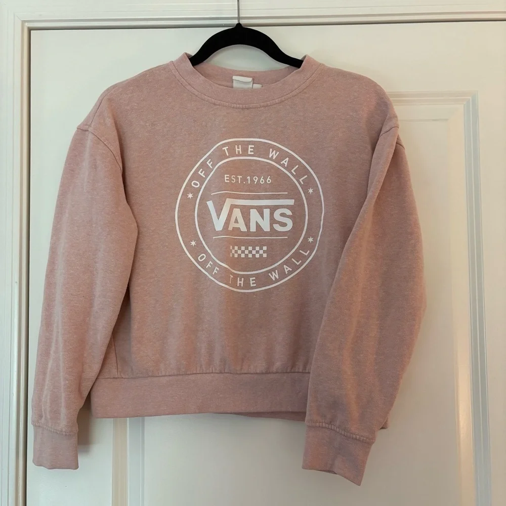 Vans Women's Light Pink Crew Neck Sweater - Picture 3 of 13